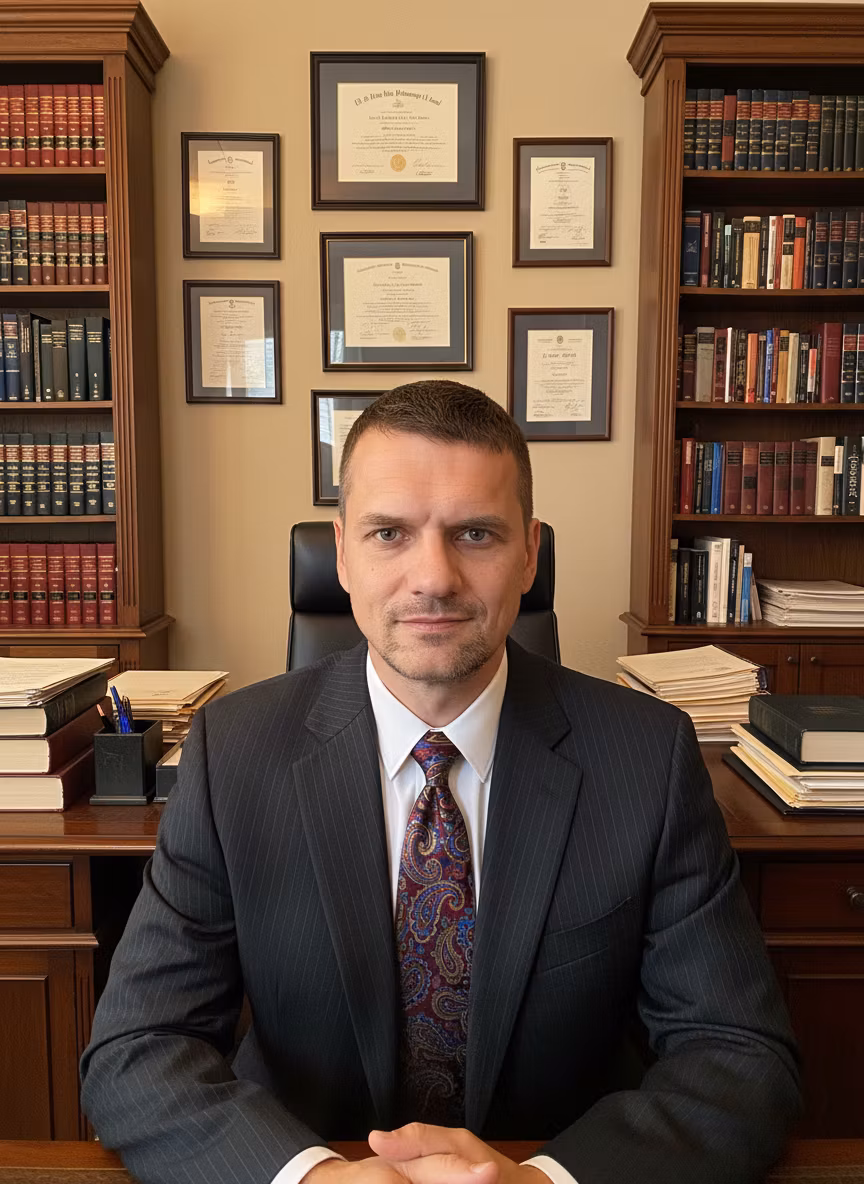 Pavel Sytchev – Transform this man into an experienced and competent lawyer in the style of Saul Goodman who fights injustice. Dress …