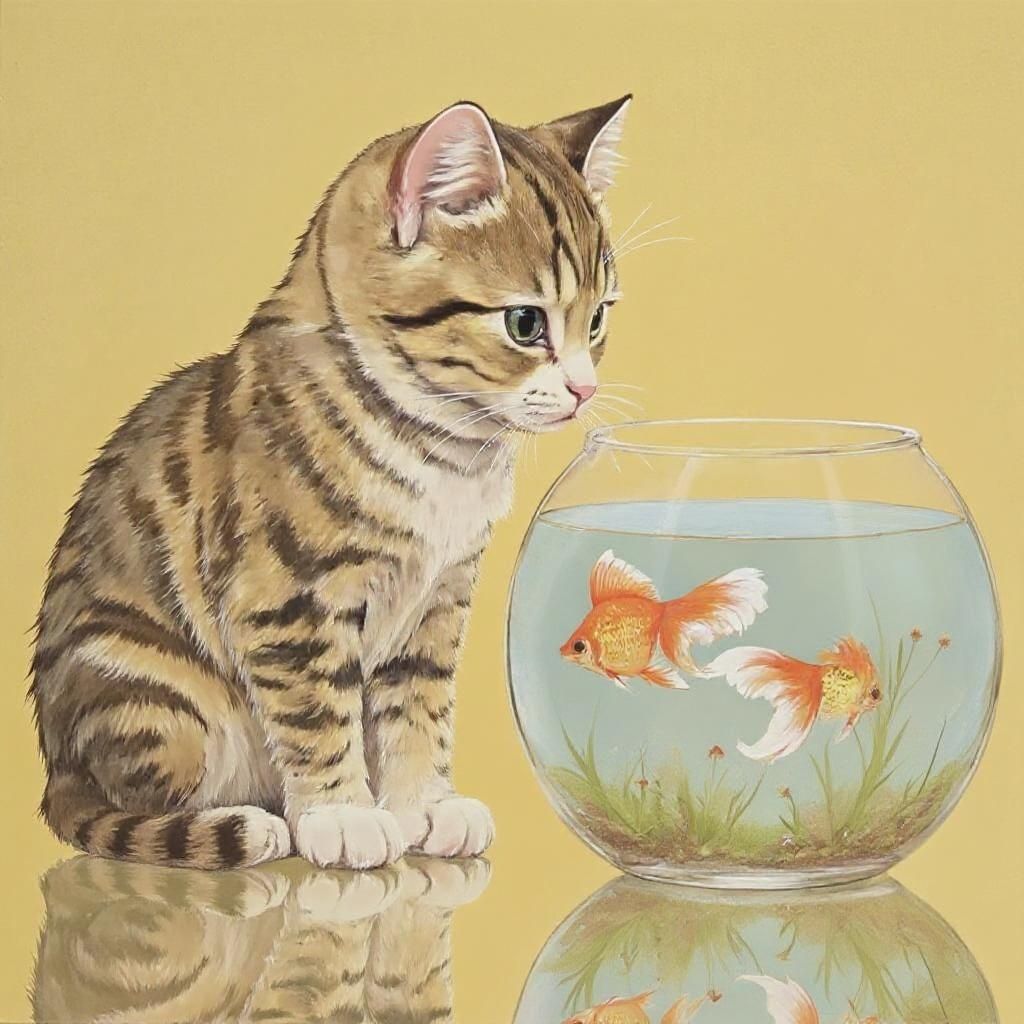 Ccddz – Ensure all aquatic plants and water vegetation are completely contained within the round glass fishbowl boundaries. N…