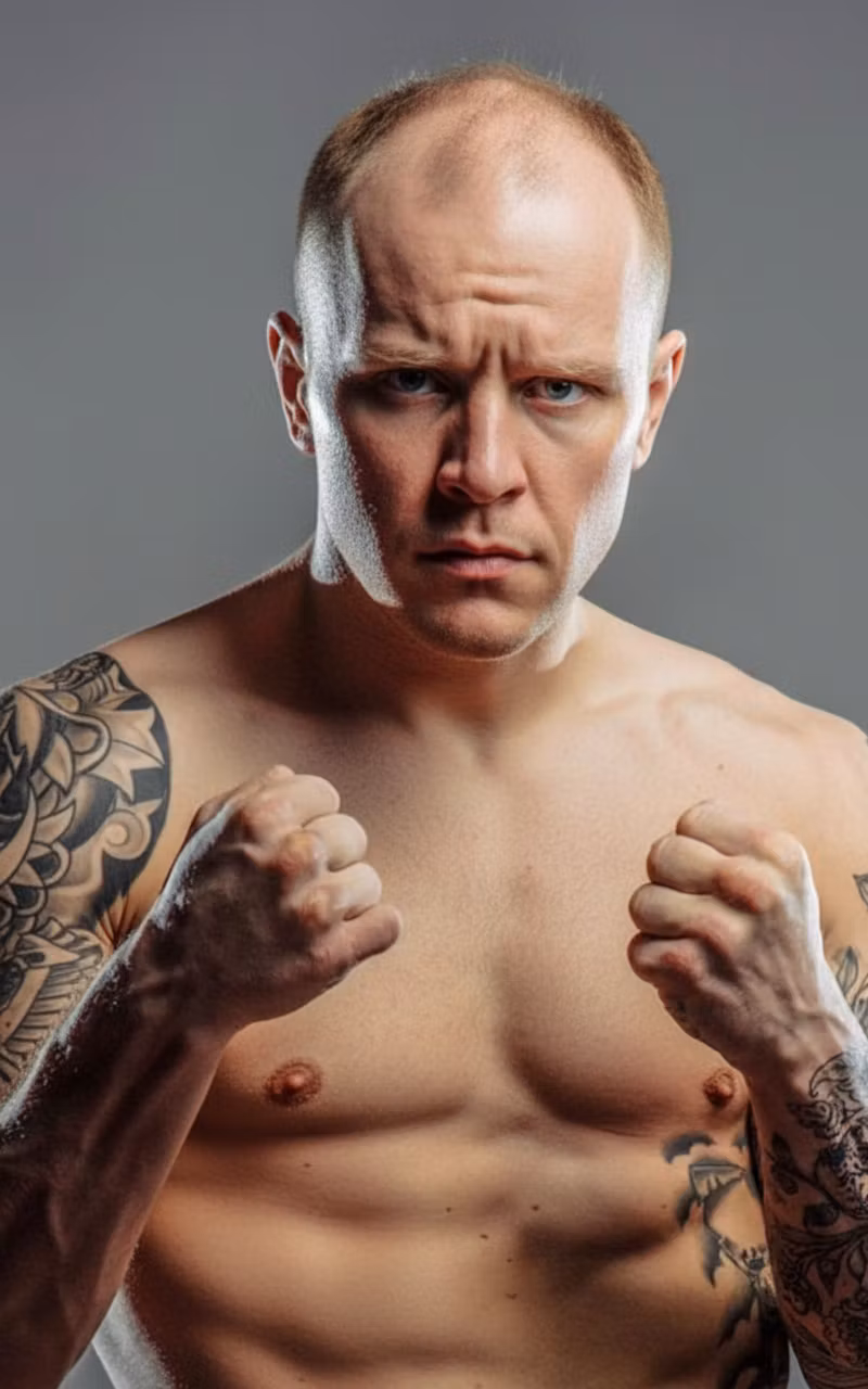 Юрий Фофанов – Transform this person to show significant male pattern baldness. Create a receding hairline with deep temple recessio…