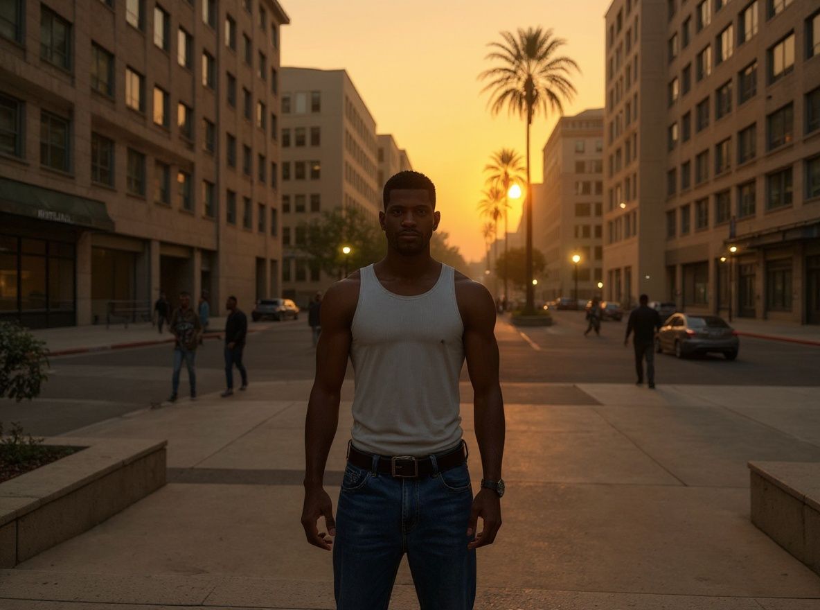 Юлія Сачковська – Transform this GTA: San Andreas game screenshot into a photorealistic urban scene while preserving and enhancing the …