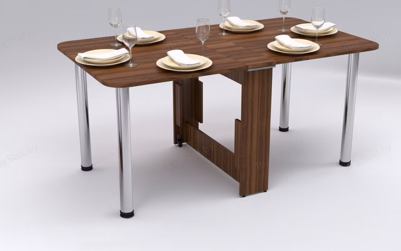 Seriy Volka – Transform this empty dining table into an elegantly set table for 6 people. Arrange white or cream-colored dinner pla…