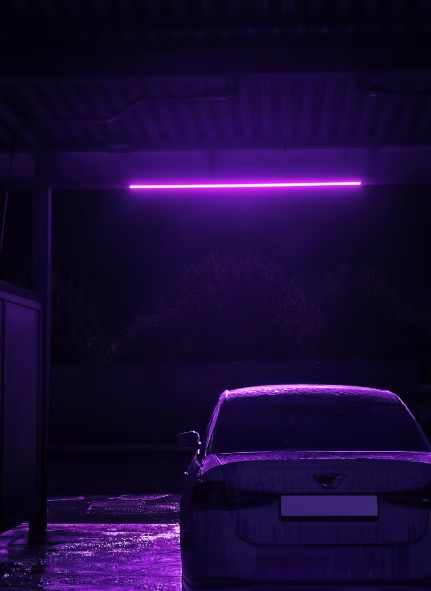 shoux – Clean up the rear of the white sedan by removing all text, advertisements, and writing from the rear window and trunk…
