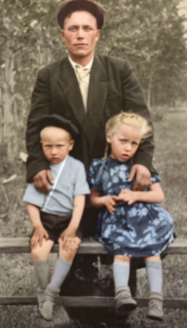 Vladimir Krassmann – Restore this vintage black and white family photograph to high quality with natural colorization. Remove all scratche…