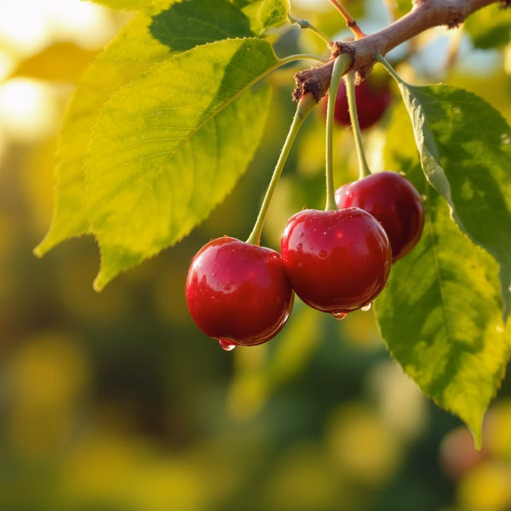 6yHTapb SPb – Replace the leaves in the image with authentic cherry tree leaves that have the correct botanical shape - oval-shaped…